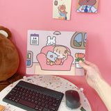 Cartoon Girl Computer Mouse Pad