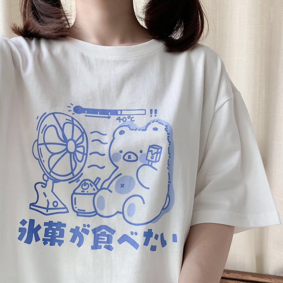 Japanese Cartoon Bear T-Shirt