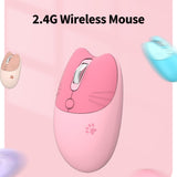 Kawaii Cat Design 2.4G Wireless Mouse