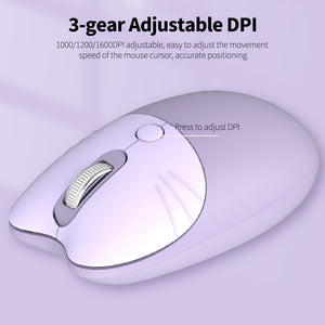 Kawaii Cat Design 2.4G Wireless Mouse