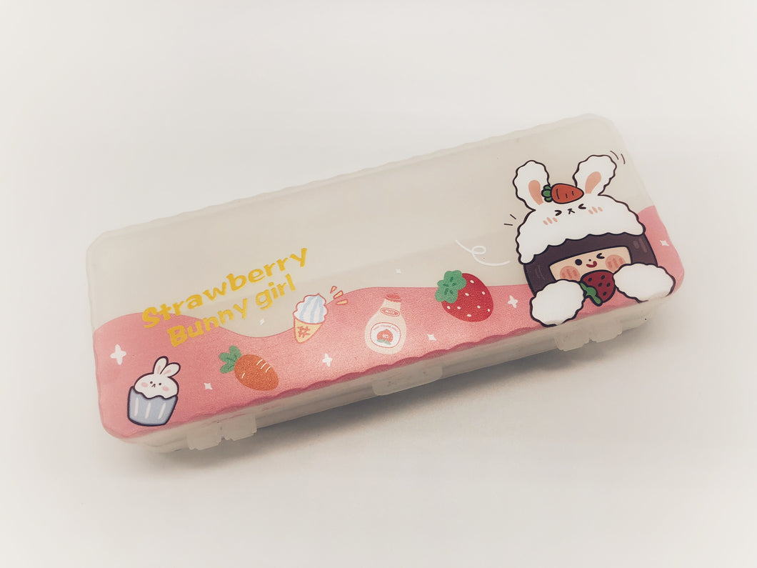 Strawberry Bunny Girl Pencil Case | RK1627