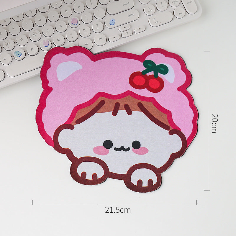 Cute Cherry Girl Mouse Pad