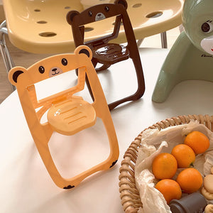 Kawaii Bear Folding Chair Phone Holder