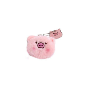 Kawaii Pink Pig Plush Backpack Charm