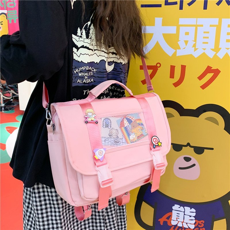 Kawaii Ladies Pink Laptop Bag