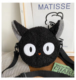 Kawaii Cartoon Black Cat Shoulder Bag 