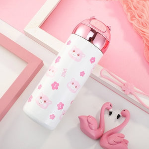 Kawaii Pink Stainless Steel Thermal Water Bottle | RK1609