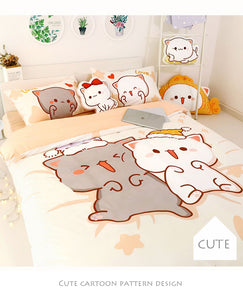 Kawaii Couple Cat Bedding Sets | RK1542
