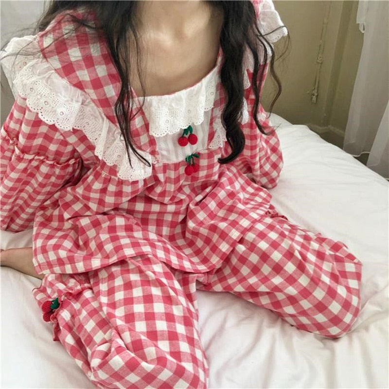 Kawaii Cherry Pajamas Set | RK1451 - rennoyakawaii