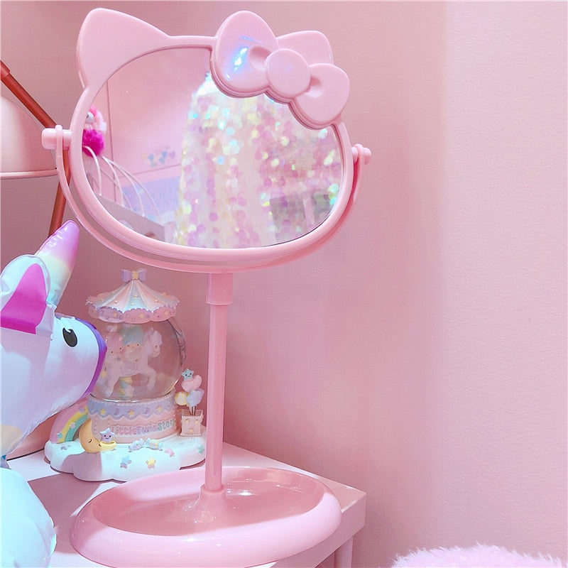 Cute Pink Cat Mirror | RK1376 - rennoyakawaii