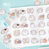 45pcs Hamster Friends Kawaii Stickers  | RK1309 - rennoyakawaii
