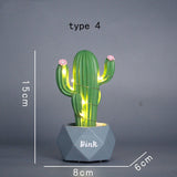 Cute Cactus plant LED light