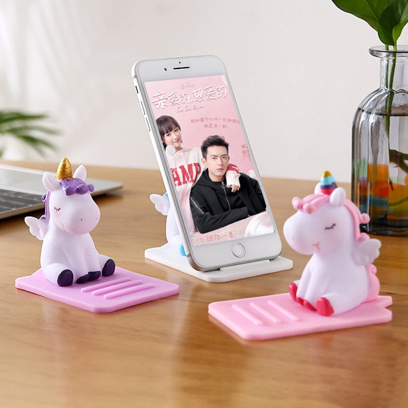 Kawaii Unicorn Silicone Desktop Phone Holder