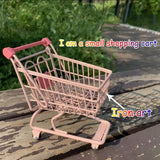 Kawaii Pink Iron Art Mini Shopping Cart | RK1630