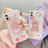 Love Heart Bear Bracelet Phone Cases | RK1514