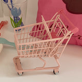 Kawaii Pink Iron Art Mini Shopping Cart | RK1630