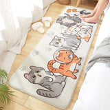 Bedside Long Rug Floor Mat - Cute Cats | RK1652