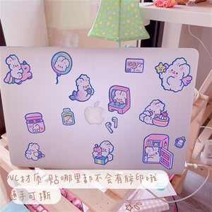 Kawaii Bunny Scrapbooking sticker set