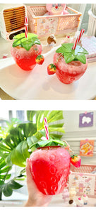 Cute Strawberry Cup With Straw | RK1575