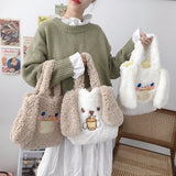 Long Ears Soft Plush Women Small Shoulder Bag | RK1600