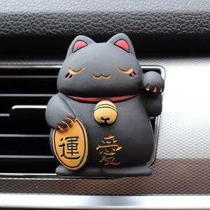 Lucky Cat Car Decoration Fragrance Vent Clip