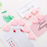 Kawaii Pink Heart Shaped Paper - Binder clips