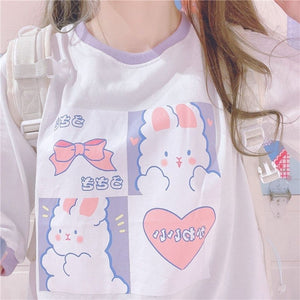 Japanese Kawaii Bunny Box Heart T-shirt