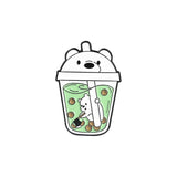 Polar Bear Boba - Coffee Cup soft enamel pin
