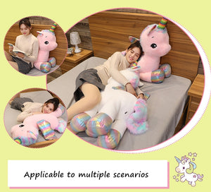 Kawaii Rainbow Unicorn Pink Plush Toy - Stuffed Animal