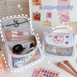 Kawaii Happy Bunny Storage Cometic Travel Bag