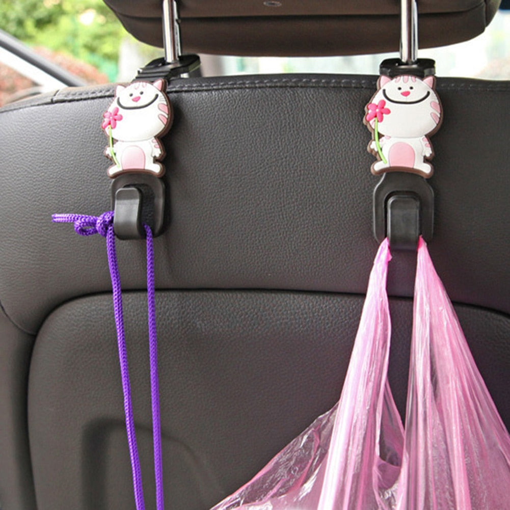 Cartoon Animal Car Seat Headrest Hook