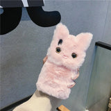 Kawaii Plush Furry Cartoon Cat iPhone case