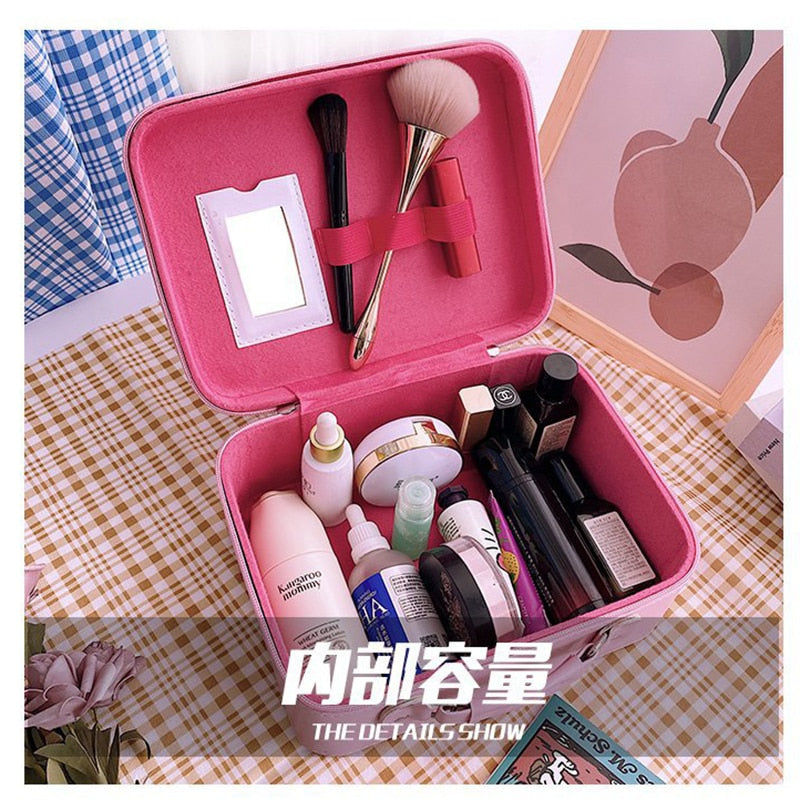 Kawaii Happy Rabbit Cosmetic Travel Bag