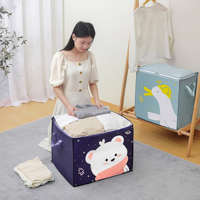 Kawaii Space Bear Large Clothing Storage Box