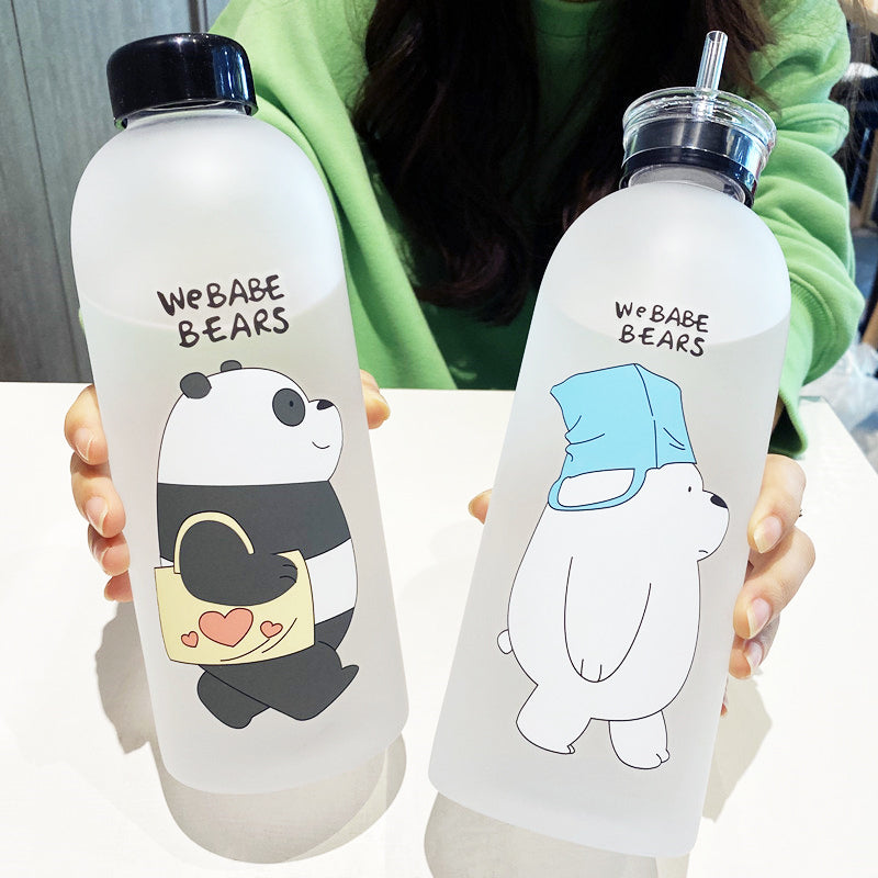 Cartoon We Babe Bears 33.8 oz Water Bottle